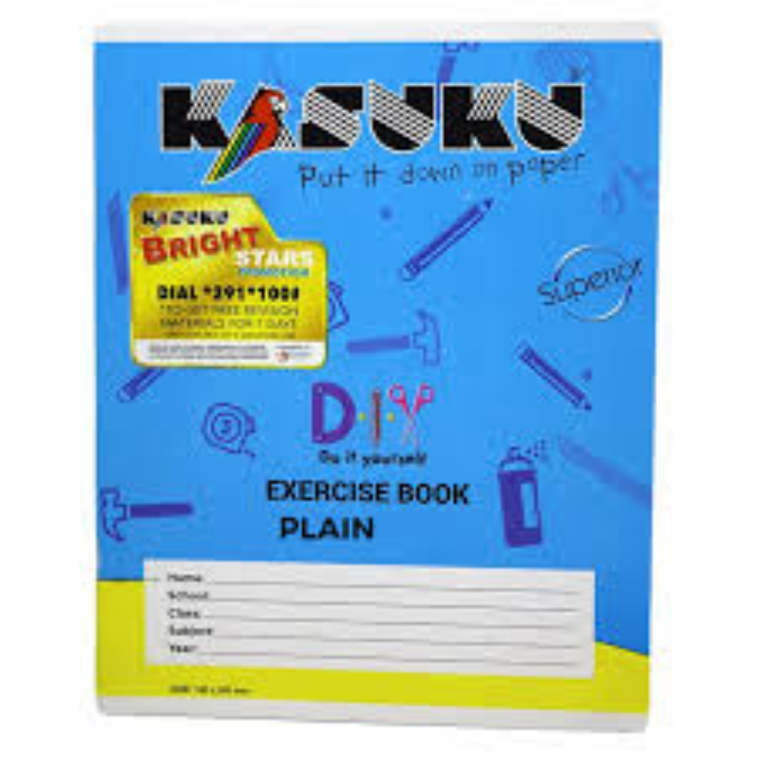 KASUKU EXERCISE BOOK A4 PLAIN 96PGS